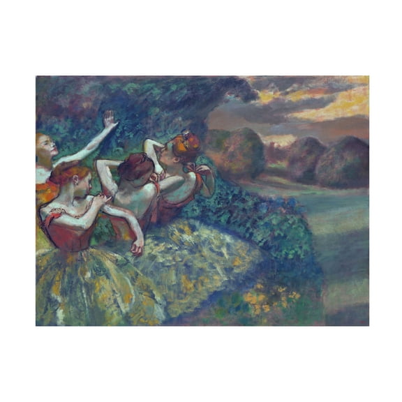 Edgar Degas 'Four Dancers 1899' Canvas Art
