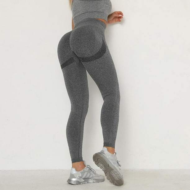 Yaavii Women High Waist Seamless Yoga Leggings Butt Lifting Squat Proof  Workout Running Yoga Pants 