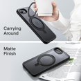 thumbnail image 5 of JETech 360 Degree Rotatable Ring Case for iPhone 17e (2026) / iPhone 16e, Magnetic Cover (Black), 5 of 6