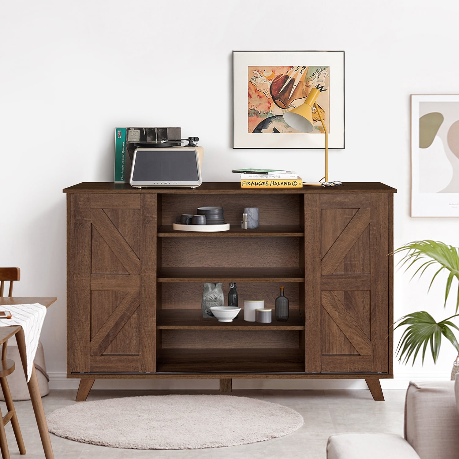 Kepooman Buffet Cabine, Narrow Sliding Doors Sideboard, Entryway Modern Cupboard for Home Dining Room, Kitchen, Living Room Kepooman Buffet Cabine, Narrow Sliding Doors Sideboard, Entryway Modern Cupboard for Home Dining Room, Kitchen, Living Room