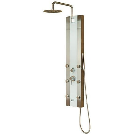 Transolid Shower Wall Panel - PULSE Tropicana ShowerSpa Tough Glass Shower Panel