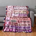 thumbnail image 2 of LHSHID 50th Birthday Gifts for Women 50th Birthday Decorations Women Blanket Funny Gifts for Women Gift Ideas for Her Wife Mom Bed Throw Cool Blanket 50"x60", 2 of 7