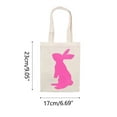 JeashCHAT Easter Bunny Basket Bags Large Easter Canvas Tote Bags Bunny