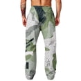 thumbnail image 7 of Hsovts Men's Athletic Open Bottom Relaxed Fit Camo Sweatpants Casual Loose Drawstring Elastic Waist Athletic Baggy Sweatpants Running Pants with Pockets Gray XL, 7 of 7
