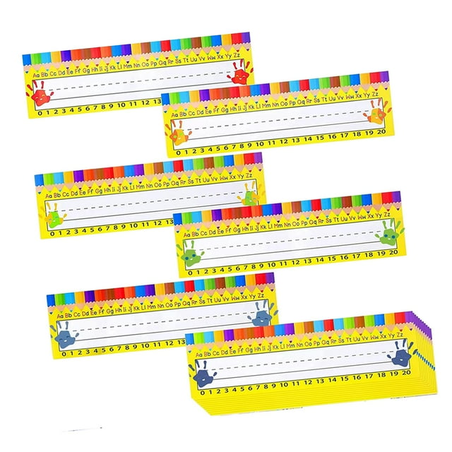 Classroom Name Plates Name Tags DIY Traditional Handwritten Accessories Name Labels Name Cards for Preschool Teaching Desk Parties Kids