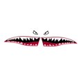 thumbnail image 1 of Car Door Shark Mouth Sticker Universal Automobile Body Side Stickers, 1 of 7