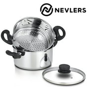 Nevlers 3 Quart 3 Piece Stainless Steel Steamer Pot - Multipot - 3 Quart
