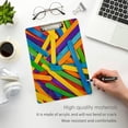 thumbnail image 5 of FMSHPON Rainbow Wooden Stick Clipboard Hardboard Wood Nursing Clip Board and Pull for Standard A4 Letter 13x9 inches, 5 of 8
