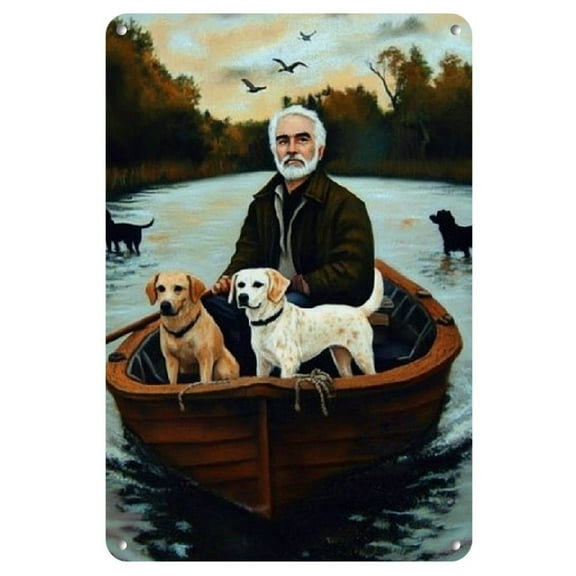 Vintage "Goodfellas" Dogs Painting Metal Sign - 12x8 Inch Tin Wall Art for Home, Bar, Cafe Decor | Retro Style with Vibrant Colors and Easy Hanging, Metal Wall Art Decor