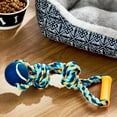 thumbnail image 2 of Vibrant Life Chomp and Tug Buddy Rope Toy for Moderate Chewers, Blue, Medium, 2 of 7