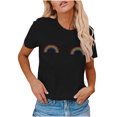 thumbnail image 1 of Pisexur Gay Pride Shirt Women LGBTQ Tees Rainbow Pride Month Tshirt Summer Gay Rights Gift Tops, 1 of 8