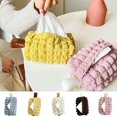 thumbnail image 1 of CNKOO Cloth Tissue Box with Handle Portable Large Capacity Double Cloth Washable Storage Bag Hanging Napkin Bag Dispenser Dining Table Decoration Household Supplies, 1 of 8