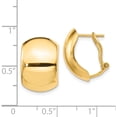 thumbnail image 4 of 14K Yellow Gold Polished Omega Back Earrings (17.46 X 11.94) Made In Turkey tf1523, 4 of 6