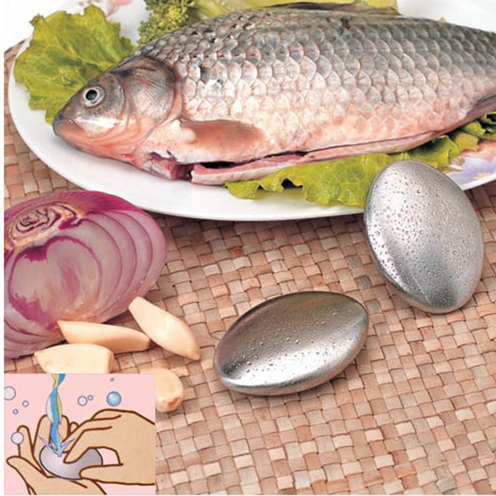 Stainless Soap Kitchen Bar Odor Remover Garlic Deodorize Gadget Tools, Stainless Steel Soap Deodorizer, Kitchen Garlic Odor Absorber, Metal Bar Soap Freshener