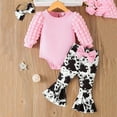 thumbnail image 2 of Gibobby Baby Girl Clothes Outfits Cute Flower Romper Daisy Pant Fall Winter Newborn Outfit Sets Baby Girl Winter Clothes(Pink,6-9 Months), 2 of 7