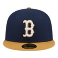 thumbnail image 2 of Men's New Era Navy/Khaki Boston Red Sox Two-Tone Color Pack 59FIFTY Fitted Hat, 2 of 5