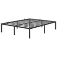 thumbnail image 2 of Base de Cama Metálica Reforzada Tamaño Full | Diseño Bajo, Soportes de Acero, Sin Necesidad de Somier, Silenciosa, Fácil de Armar, Color Negro, 2 of 6