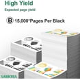 thumbnail image 3 of B261U00 Toner 15,000 Pages Replacement for Lexmark B261U00 High Yield Toner Cartridge for B2650 MB2650 B2650dn B2650dw MB2650adwe Printer, Black 1 Pack, 3 of 4