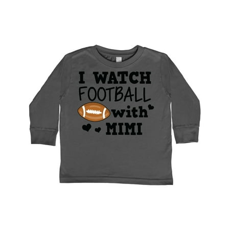 

Inktastic I Watch Football with My Mimi Gift Toddler Boy Girl Long Sleeve T-Shirt