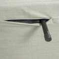 thumbnail image 2 of Noble House 3-in-1 Foldable Linen Chaise Lounge, Adjustable Chair Bed with Footrest & Pillow, Convertible, Gray, 2 of 15