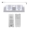 thumbnail image 1 of Base de carga dual para controles Wii con baterías recargables y puerto USB, color blanco, diseño 2 en 1, compatible con controladores Wii, carga simultánea para 2 controles, incluye 2 celdas de, 1 of 6