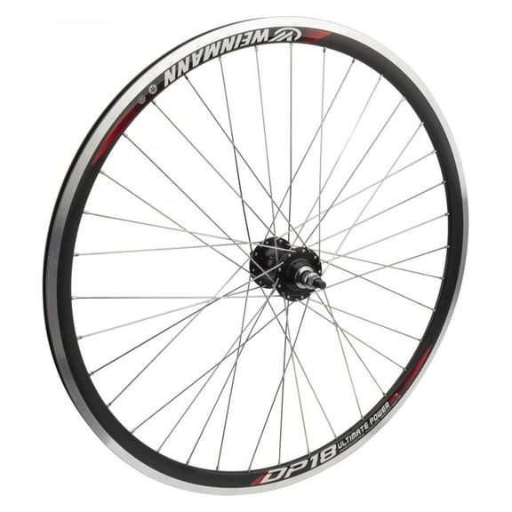 Wheel Master Weinmann DP18 Rear Wheel - 700c, 36H, Fixie/Freewheel, MSW, Black/Black/Silver