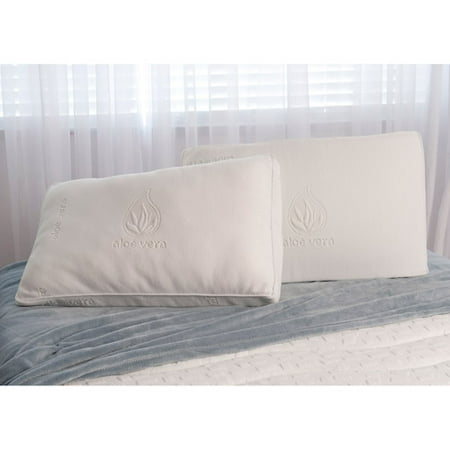 Spa Sensations 2 In 1 Dual Sided Pillow With Aloe Cover Set Of 2
