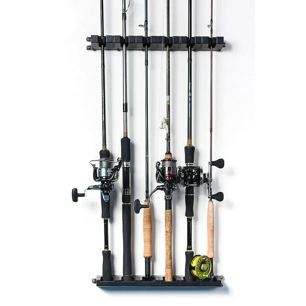 6 Rod Wall Mount Rack Eva Foam Rod Holder Vertical Stand Durable Gifts  Fishing