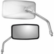 Parts Unlimited 0640-0973 Stainless Steel Rectangular Mirror - YAM - Right