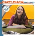 thumbnail image 5 of 0 Degree Army Green Rectangular Winter Sleeping Bag with Pillow for 1 Person, 3-Season Camping and Hiking, 5 of 6
