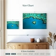 thumbnail image 3 of Elephant Stock Australia Heart Shaped Reef Wall Art - Horizontal Canvas Wall Art - Living Room Wall Decor - Animal Canvas - Blue And Brown Decor - 12" x 8", 3 of 4
