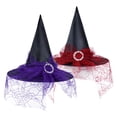thumbnail image 3 of Injueey Sombreros de brujas para adultos: accesorios de fiesta elegantes y resistentes para Halloween Exquisito sombrero de negro Type1 NO1, 3 of 6