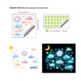 thumbnail image 2 of Glow in the Dark Wall Decals Clouds and Stars Luminous Stickers Peel and Stick Removable Decal for Living Room Bedroom Playroom Kids Room Wall DIY Decor, 2 of 9