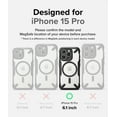 thumbnail image 2 of Ringke Fusion-X Magnetic [Compatible with MagSafe] Designed for iPhone 15 Pro Case, Anti-Fingerprint Rugged Shockproof Protective Phone Cover - Matte Black, 2 of 11