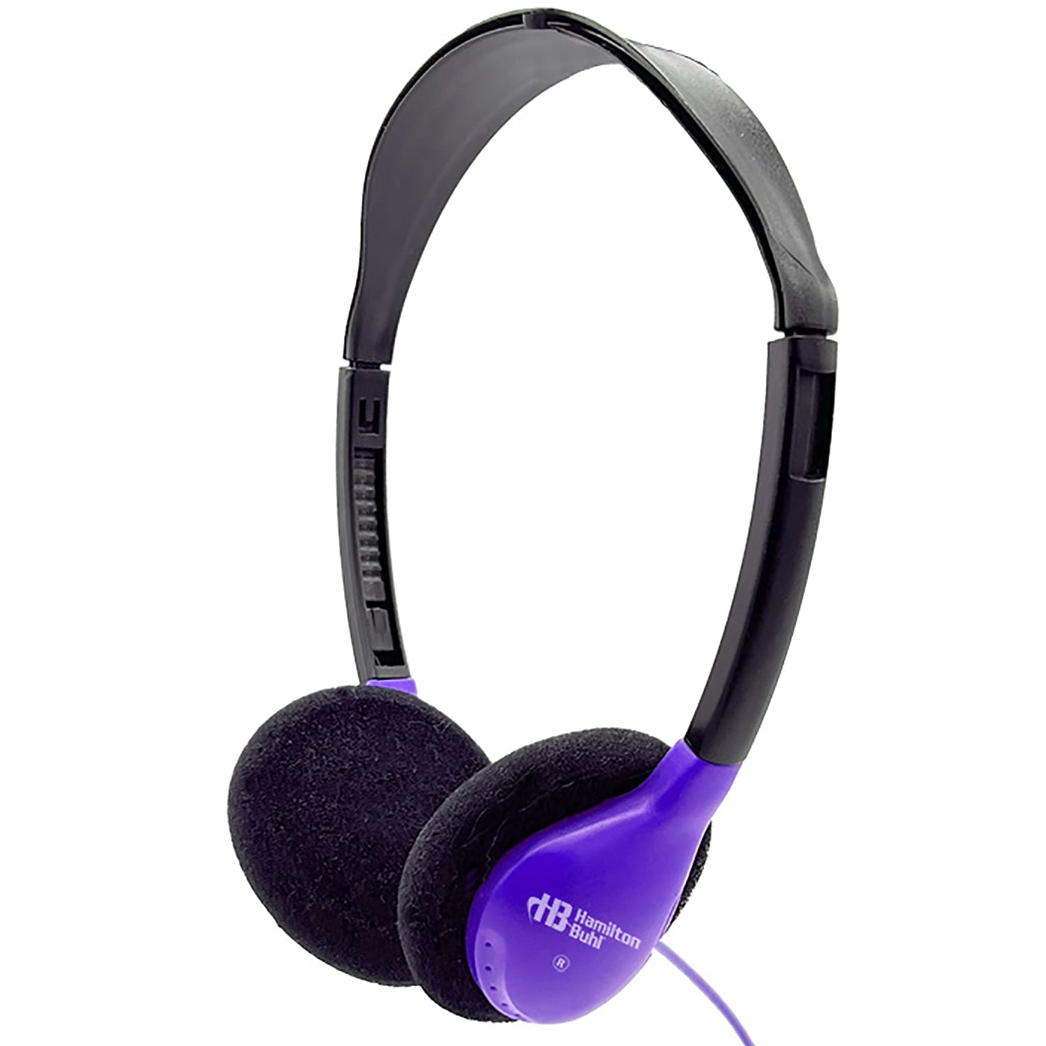 HamiltonBuhl Personal On-Ear Stereo Headphone, Purple, Pack of 3