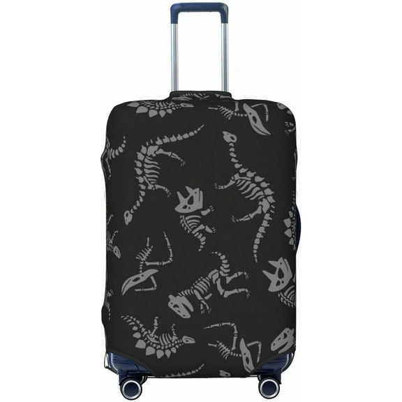 Spandex Travel Luggage Cover,Double-Sided Printed Dinosaur Elastic Washable Stretch Suitcase Protector Anti-Scratch Suitcase Cover Fits 18-32 Inch Luggage For Kid And Adult,M (For 22-24 Inch Luggage)