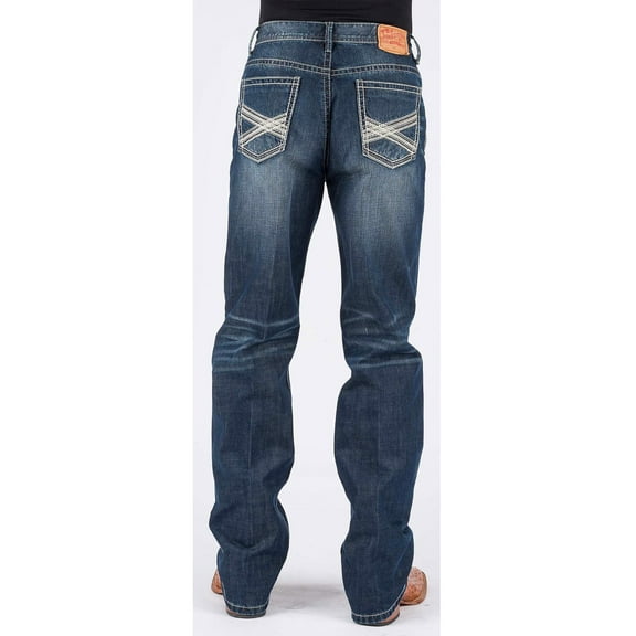 Stetson Men's 1520 Standard Fit Jeans Straight Leg - 11-004-1520-4065 Bu