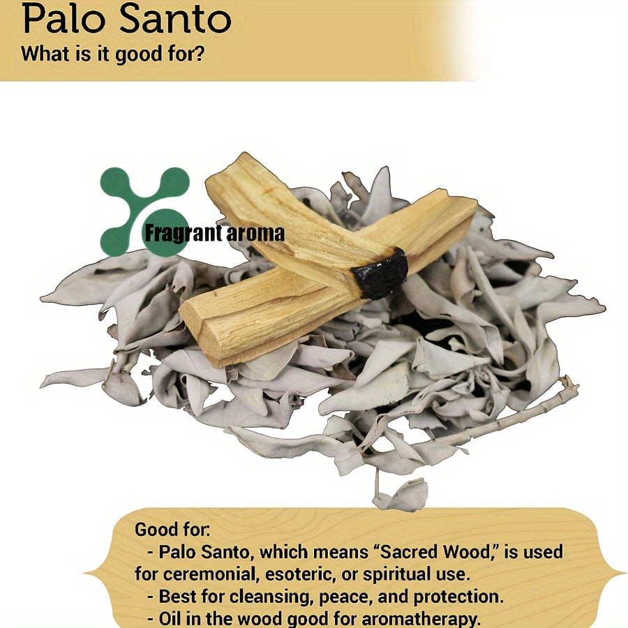 16Pcs Natural Palo Santo Wood Incense Sticks for Home Decoration And Air Purification - Diffuser Sticks, Christmas Gift