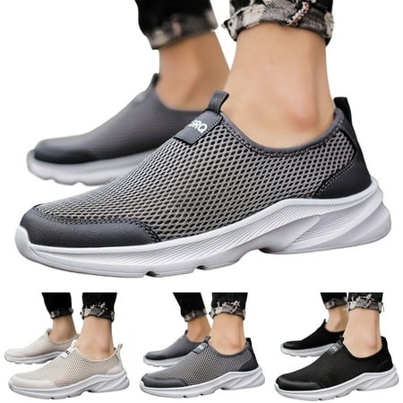 

eczipvz Men Shoes Men Sports Shoes Fashionable Simple And Solid Color The New Pattern Summer Non Slip Thick Sneaker Rack for Men Closet (Black 9)