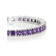thumbnail image 2 of Gem Stone King Princess Cut Cubic Zirconia Classic Tennis Bracelet for Women (15.00 Cttw, 4MM CZ, Size 7 inch), 2 of 3