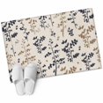thumbnail image 2 of Grey Brown Botanical 2'x3' Washable Rug, Rustic Country Spring Floral Summer Leaf Non-Slip Doormat Area Rugs for Entrance Bathroom Bedsides, Carpet for Kitchen Bedroom, Entryway Floor Mat, 2 of 9