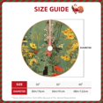 thumbnail image 2 of Daiia Botanical Garden With Cats Drawing Merry Christmas Tree Skirt , Xmas Large Lace-up Tree Skirt, Santa Snowflakes Rustic Home Decorations New Year Party Farmhouse Decor-36", 2 of 6