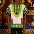 thumbnail image 2 of CONZONE Men's African T-Shirts Short Sleeve T Shirts for Men Casual Crew Neck Traditional Graphic Lightweight Tees Soft Cozy Athletic Tops, 2 of 7