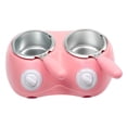 thumbnail image 4 of Double Compartment Chocolate Melting Pot with Temperature Control,Chocolate Melting Pot Kit with Molds and Fork,Mini Fondue Warmer for Candy & Dip Making,Includes 9 Molds & Tools, Home Dessert Kit, 4 of 4