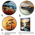 thumbnail image 3 of Designart "Azure Mirrors on the River III" Landscape & Nature Floater Framed Canvas Print, 3 of 7