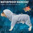 thumbnail image 3 of Chubasquero para perros con capucha Chubasquero para perros, Chubasquero liviano para mascotas, Poncho para lluvia para perros con orificio de arnés de cinta reflectante para cachorros pequeños y med JAMW Sencillez, 3 of 5
