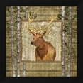 thumbnail image 2 of Paul Brent 20x20 Black Modern Wood Framed Wall Art Titled - Lodge Portrait III, 2 of 6