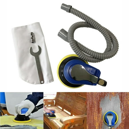 

5inch Impulse Pneumatic 6-hole Matte Surface Air Sander Grinding Polishing Machine 1/4 JP Air Inlet