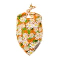 thumbnail image 1 of Pet Bandana - Adjustable Size Triangular Shape - Breathable Comfortable to Wear - Soft Cute Floral Print Dog Cat Collar Scarf for Small Medium Pets, 1 of 8