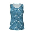 thumbnail image 4 of Fotbe Dinosaur Skull Womens Loose Fit Casual Flowy Slim-Fit Tank Tops Athletic Round Neck Trendy Sleeveless Summer Tops for Gym and Yoga-Medium, 4 of 9